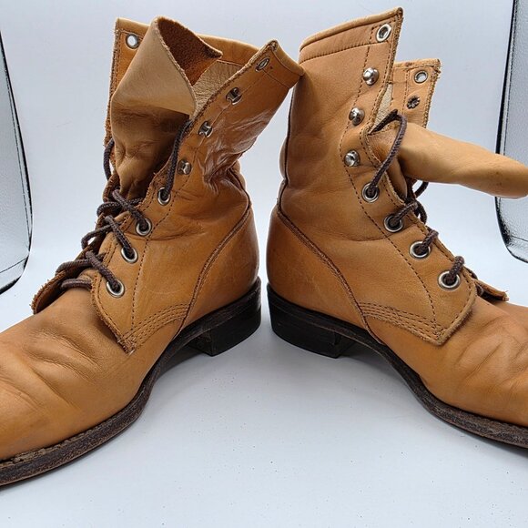 Justin Boots Womens Size 5 C Brown Boots Made In USA Casual Outdoors L0621 - Picture 3 of 12